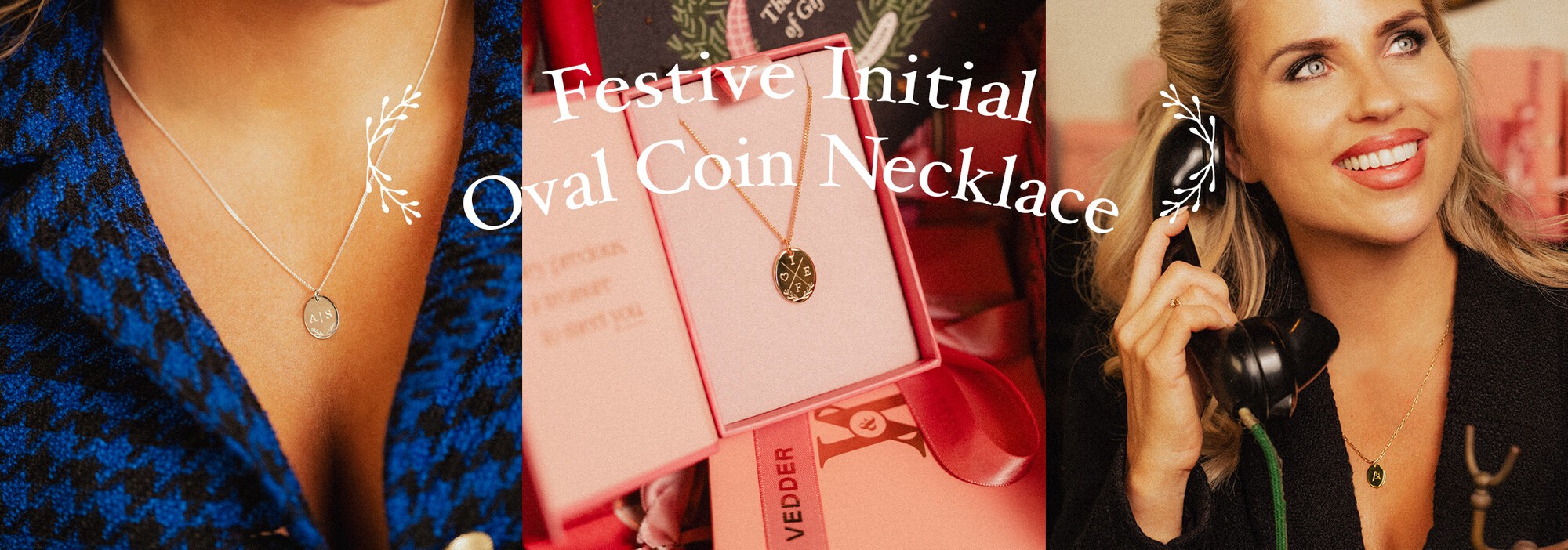 Festive oval coin