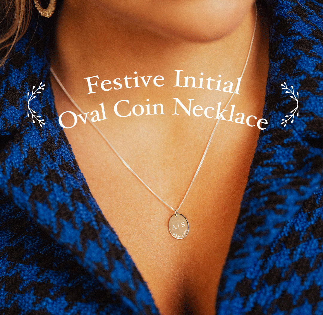 Festive oval coin