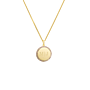 Pavé Birthstone Initial Coin Ketting