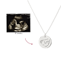 Ultrasound Line Coin Necklace