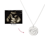Ultrasound Line Coin Necklace Deluxe