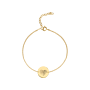 Family Fingerprint Coin Bracelet