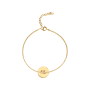 Family Fingerprint Coin Bracelet