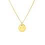 Mini Initial Coin Necklace