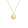 Pavé Birthstone Initial Coin Necklace