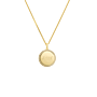 Pavé Birthstone Initial Coin Ketting