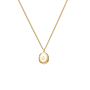 Ash Oval Fingerprint Ketting