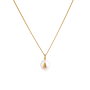 Delicate Pearl Letter Necklace