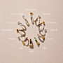 Birthstone Ohrring Set