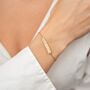 Fingerabdruck Bar Armband Gold