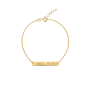 bar bracelet gold