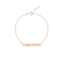 bar bracelet rose goud