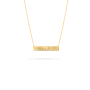 bar necklace gold