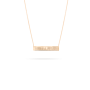 bar necklace rose gold