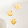 Birthflower Coin Necklace