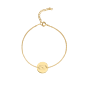 Ultrasound Line Coin Bracelet