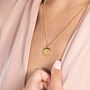 birthflower necklace gold wasserlilie