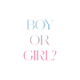 Gender Reveal Ketting