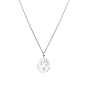 Brilliance Oval Initial Coin Necklace