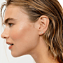 Classic Solid Gold Tiny Pavé Hoops