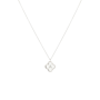 Bubble Initial Clover Kette