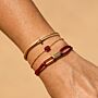 Birthstone Disc Cord Bracelet