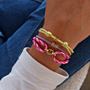 Pavé Letter Paracord Armband