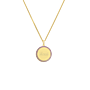 Pavé Birthstone Coin Necklace