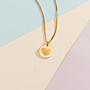 Kids Fingerprint Coin Necklace