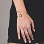 fingerprint coin bracelet gold