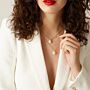 Delicate Pearl Letter Necklace