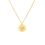 Kinder Fingerabdruck Münze Kette Gold