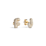 Grand Pavé Initial Studs 