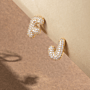 Grand Pavé Initial Studs 