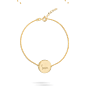 Handwritten Coin Bracelet