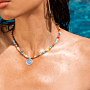 Initial Coin Beads Kette