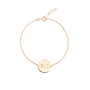 Initial Coin Bracelet 