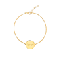 Initial Coin Bracelet 