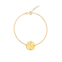 Initial Coin Bracelet 