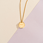 Kids Initial Coin Necklace