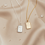 Grand Pavé Initial Tag Ketting