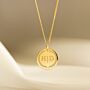 Initial Coin Necklace