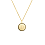 Pavé Birthstone Initial Coin Kette