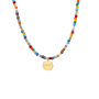 Initial Coin Beads Kette