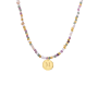 Initial Coin Beads Kette