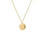 birthflower necklace goud roos