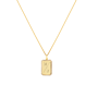 Grand Pavé Initial Tag Ketting