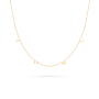 letter necklace gold