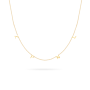 letter necklace goud