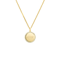 Pavé Birthstone Initial Coin Ketting